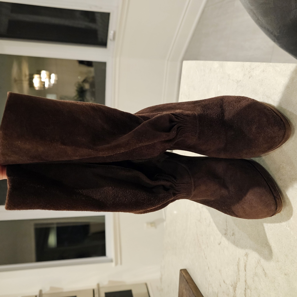 PRADA- Brown Suede Women's Boots